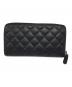 CHANEL (シャネル) ラウンドファスナー財布 ブラック サイズ:下記参照：50000円