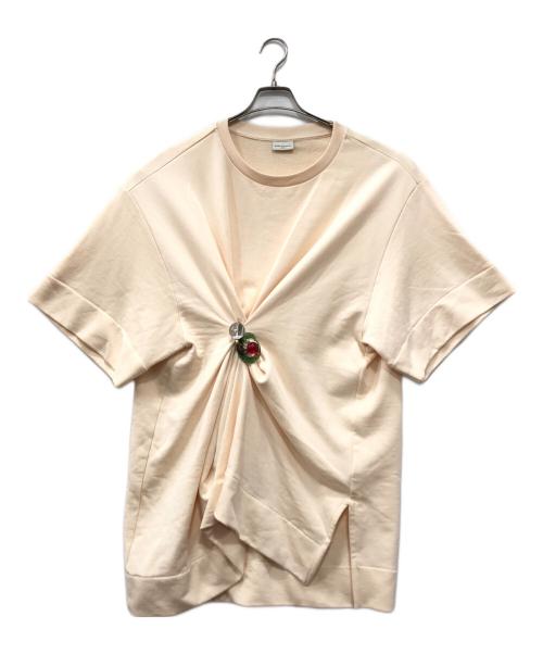 DRIES VAN NOTEN（ドリスヴァンノッテン）DRIES VAN NOTEN (ドリスヴァンノッテン) W.K.DRESS PEARL ベージュ サイズ:Sの古着・服飾アイテム