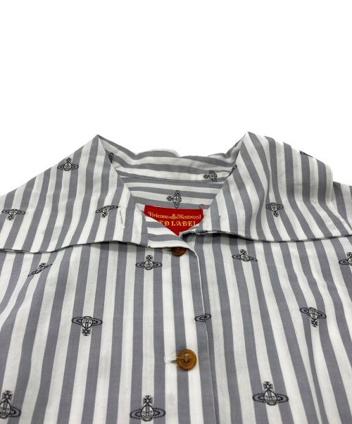 Vivienne Westwood（ヴィヴィアンウエストウッド）Vivienne Westwood (ヴィヴィアンウエストウッド) ビッグカラーシャツ グレー サイズ:Mの古着・服飾アイテム