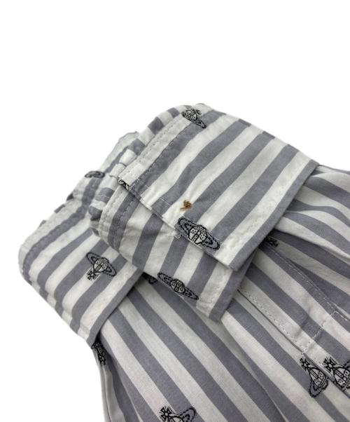 Vivienne Westwood（ヴィヴィアンウエストウッド）Vivienne Westwood (ヴィヴィアンウエストウッド) ビッグカラーシャツ グレー サイズ:Mの古着・服飾アイテム