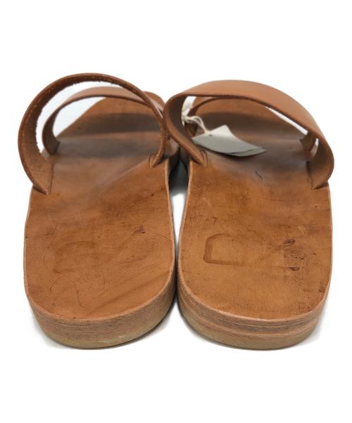 45rpm（45アールピーエム）45rpm (45アールピーエム) ダブルストラップサンダル ブラウン サイズ:4の古着・服飾アイテム