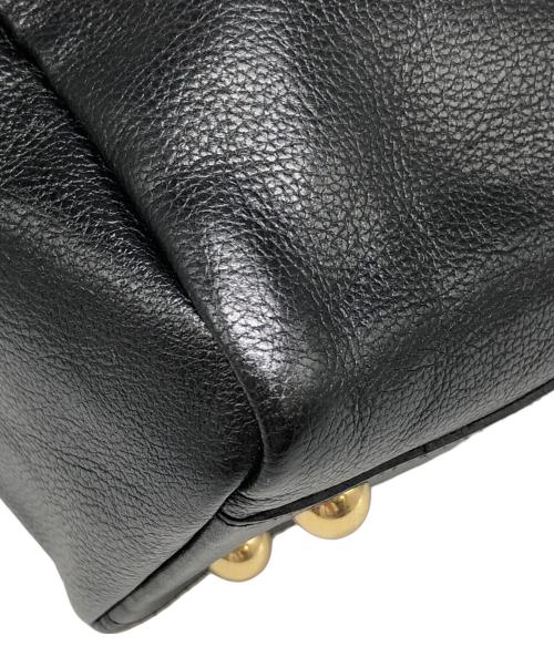 IL BISONTE（イル ビゾンテ）IL BISONTE (イル ビゾンテ) レザーショルダーバッグ ブラック サイズ:下記参照の古着・服飾アイテム