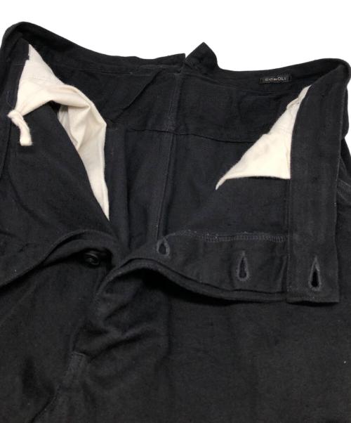 COMOLI（コモリ）COMOLI (コモリ) デニムオーバーパンツ ブラック サイズ:1の古着・服飾アイテム