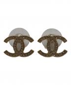 CHANELシャネル）の古着「ココマーク ランストーンピアス」｜ゴールド