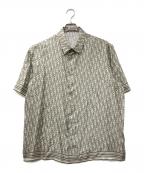 DIOR HOMMEディオール オム）の古着「オブリーク シルク シャツ」｜グリーン