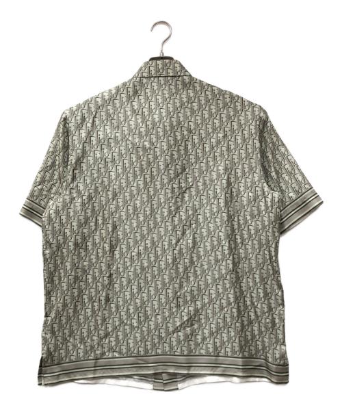 DIOR HOMME（ディオール オム）Dior Homme (ディオール オム) オブリーク シルク シャツ グリーン サイズ:42の古着・服飾アイテム