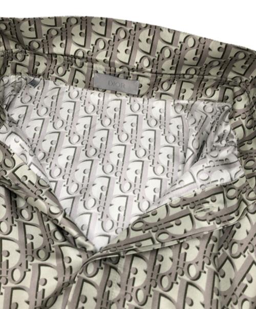 DIOR HOMME（ディオール オム）Dior Homme (ディオール オム) オブリーク シルク シャツ グリーン サイズ:42の古着・服飾アイテム