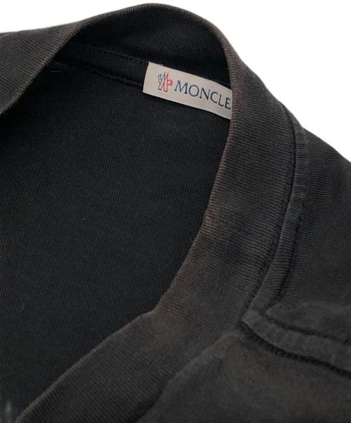 MONCLER（モンクレール）MONCLER (モンクレール) ＭモチーフロゴプリントTシャツ ブラック サイズ:Lの古着・服飾アイテム