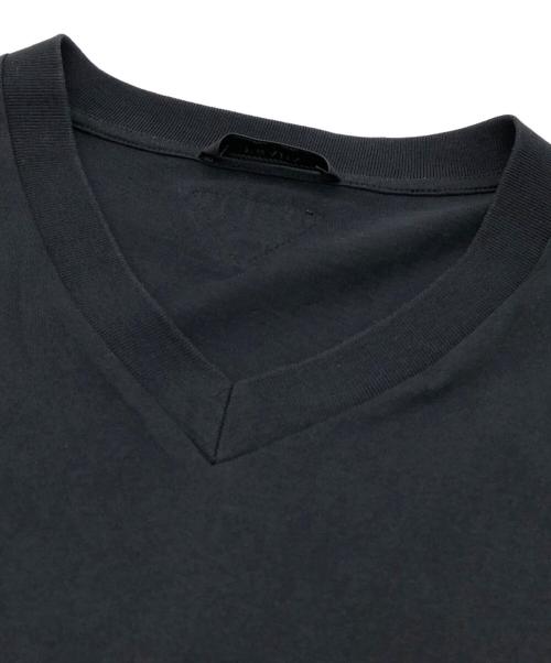 PRADA（プラダ）PRADA (プラダ) VネックTシャツ ブラック サイズ:Lの古着・服飾アイテム