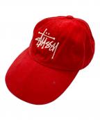 stussyステューシー）の古着「キャップ」｜レッド