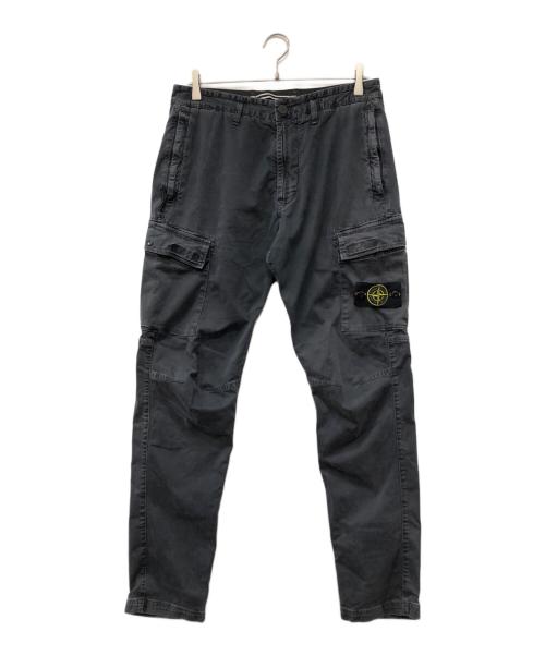 STONE ISLAND（ストーンアイランド）STONE ISLAND (ストーンアイランド) Straight-Leg Cargo Trousers ブラック サイズ:31の古着・服飾アイテム
