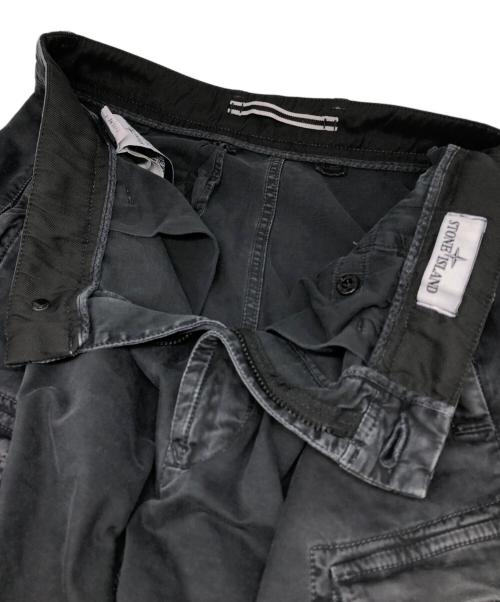 STONE ISLAND（ストーンアイランド）STONE ISLAND (ストーンアイランド) Straight-Leg Cargo Trousers ブラック サイズ:31の古着・服飾アイテム