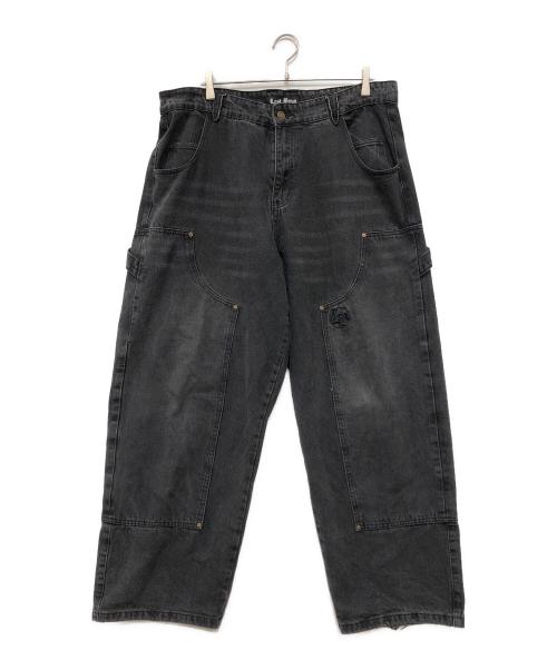 LOST BOYS（ロストボーイ）LOST BOYS (ロストボーイ) ダブルニーデニムパンツ ブラック サイズ:33の古着・服飾アイテム
