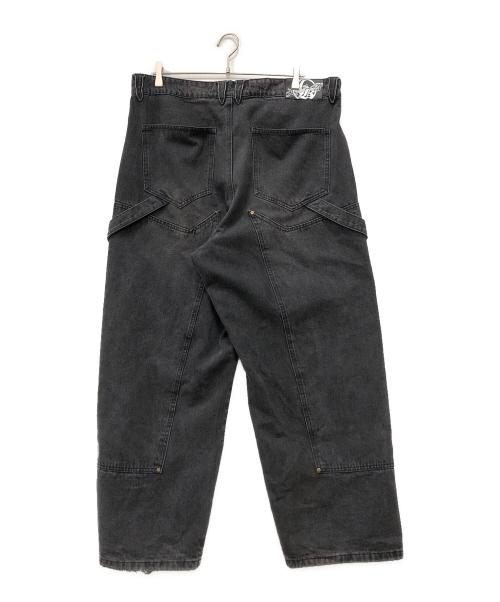 LOST BOYS（ロストボーイ）LOST BOYS (ロストボーイ) ダブルニーデニムパンツ ブラック サイズ:33の古着・服飾アイテム