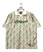 THE BLACK EYE PATCHブラックアイパッチ）の古着「PATTERNED S/S GAMESHIRT」｜黄緑