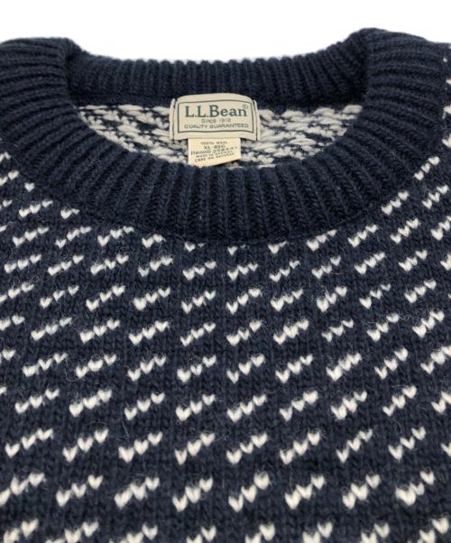 L.L.Bean（エルエルビーン）L.L.Bean (エルエルビーン) バーズアイニット ネイビー サイズ:XLの古着・服飾アイテム