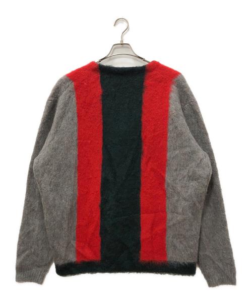 TOWN CRAFT（タウンクラフト）TOWN CRAFT (タウンクラフト) カーディガン レッド×グリーン サイズ:Lの古着・服飾アイテム