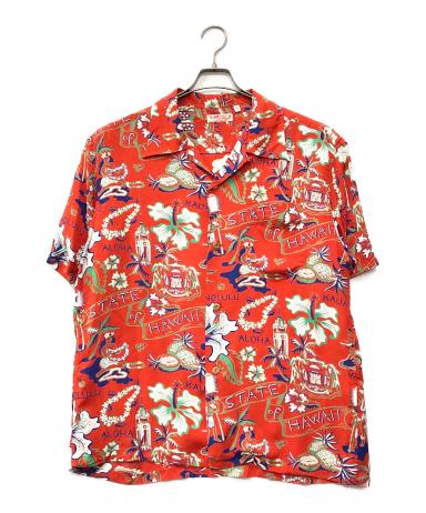 中古・古着通販】Sun Surf (サンサーフ) アロハシャツ レッド サイズ