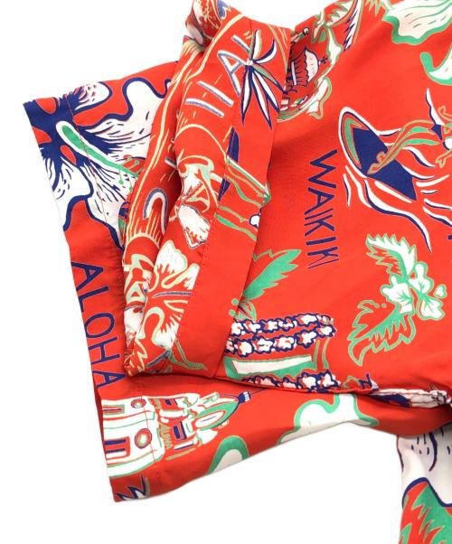 Sun Surf（サンサーフ）Sun Surf (サンサーフ) アロハシャツ レッド サイズ:XLの古着・服飾アイテム