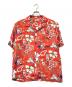 Sun Surf（サンサーフ）の古着「アロハシャツ」｜レッド