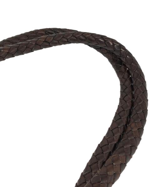 SAINT CHRISTOPHER（セント クリストファー）saint christopher (セント クリストファー) レザーメッシュトートバッグ ブラウン サイズ:下記参照の古着・服飾アイテム