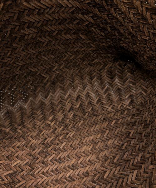 SAINT CHRISTOPHER（セント クリストファー）saint christopher (セント クリストファー) レザーメッシュトートバッグ ブラウン サイズ:下記参照の古着・服飾アイテム