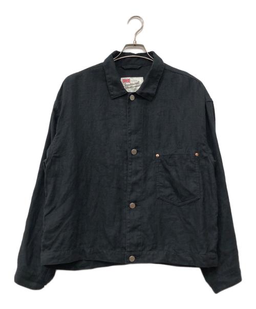 Traditional Weatherwear（トラディショナルウェザーウェア）Traditional Weatherwear (トラディショナルウェザーウェア) リネンシャツジャケット ブラック サイズ:40の古着・服飾アイテム