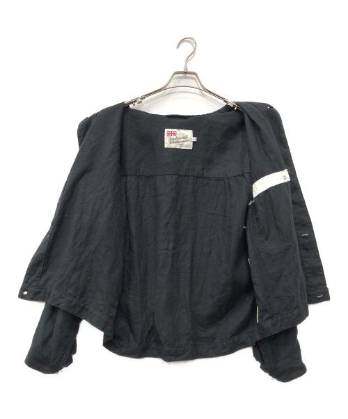 Traditional Weatherwear（トラディショナルウェザーウェア）Traditional Weatherwear (トラディショナルウェザーウェア) リネンシャツジャケット ブラック サイズ:40の古着・服飾アイテム