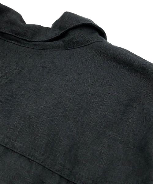 Traditional Weatherwear（トラディショナルウェザーウェア）Traditional Weatherwear (トラディショナルウェザーウェア) リネンシャツジャケット ブラック サイズ:40の古着・服飾アイテム