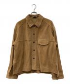 ANCELLMアンセルム）の古着「SUEDE SHORT SHIRT JACKET」｜ベージュ