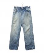 AURALEEオーラリー）の古着「SELVEDGE FADED HEAVY DENIM PAINTER PANTS」｜インディゴ