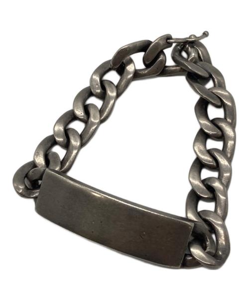 Maison Margiela（メゾンマルジェラ）Maison Margiela (メゾンマルジェラ) ID プレート チェーンブレスレット シルバーの古着・服飾アイテム