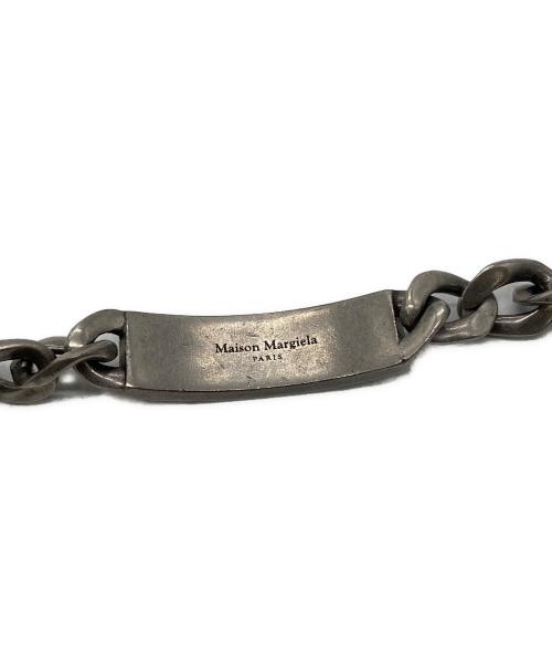 Maison Margiela（メゾンマルジェラ）Maison Margiela (メゾンマルジェラ) ID プレート チェーンブレスレット シルバーの古着・服飾アイテム
