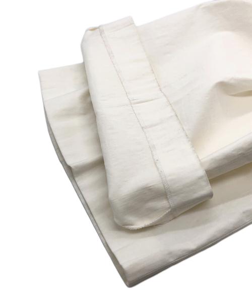 MUSE de Deuxieme Classe（ミューズ ドゥーズィエム クラス）MUSE de Deuxieme Classe (ミューズ ドゥーズィエム クラス) ストレッチツイルタックパンツ ホワイト サイズ:38の古着・服飾アイテム