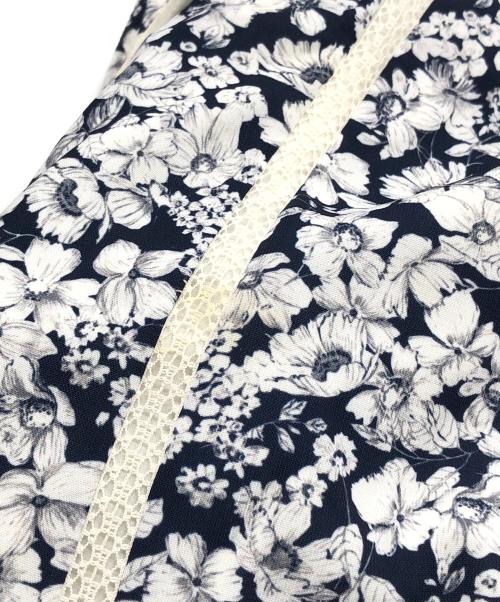 HER LIP TO（ハーリップトゥ）HER LIP TO (ハーリップトゥ) Lace Trimmed Floral Dress ネイビー サイズ:Mの古着・服飾アイテム