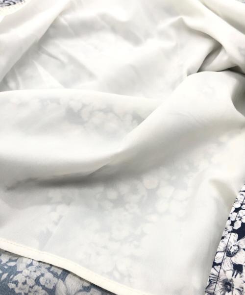 HER LIP TO（ハーリップトゥ）HER LIP TO (ハーリップトゥ) Lace Trimmed Floral Dress ネイビー サイズ:Mの古着・服飾アイテム