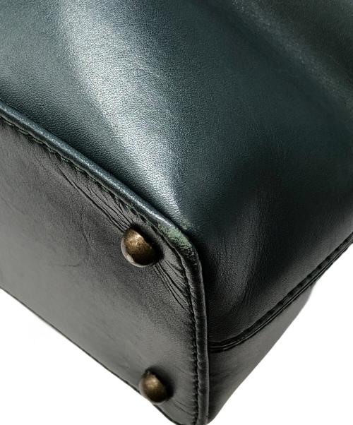 MOTHERHOUSE（マザーハウス）MOTHERHOUSE (マザーハウス) アンティークスリムトート グリーン サイズ:下記参照の古着・服飾アイテム