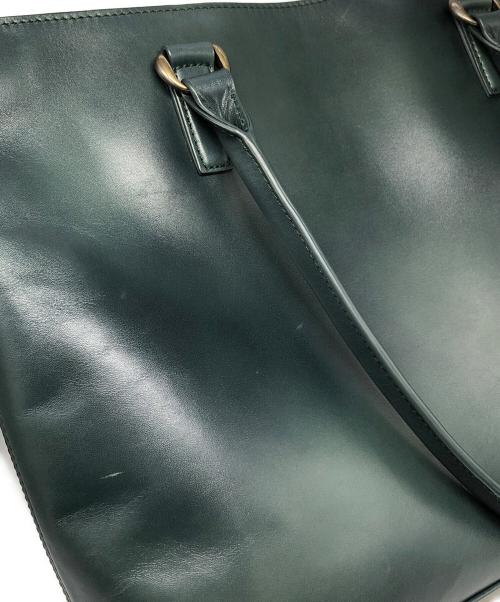 MOTHERHOUSE（マザーハウス）MOTHERHOUSE (マザーハウス) アンティークスリムトート グリーン サイズ:下記参照の古着・服飾アイテム