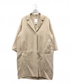 MUSE de Deuxieme Classeミューズ ドゥーズィエム クラス）の古着「ウールアンゴラリバーコート」｜ベージュ
