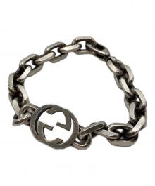 GUCCI（グッチ）の古着「インターロッキングGチェーンブレスレット」｜シルバー