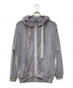 REFLEMレフレム）の古着「うさ耳メッシュジップアップパーカー」｜グレー