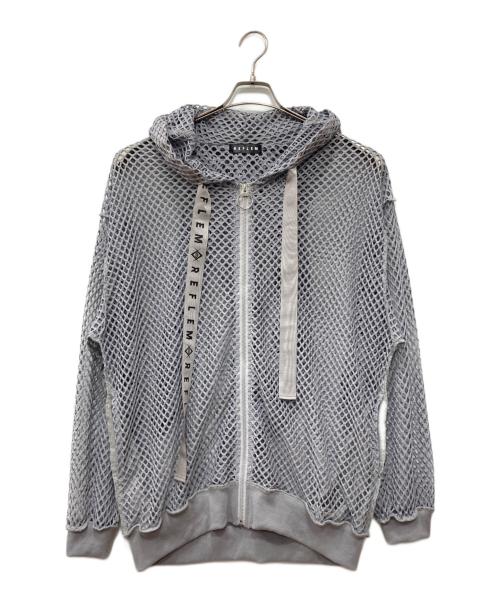 REFLEM（レフレム）REFLEM (レフレム) うさ耳メッシュジップアップパーカー グレー サイズ:不明の古着・服飾アイテム