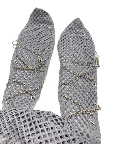 REFLEM（レフレム）REFLEM (レフレム) うさ耳メッシュジップアップパーカー グレー サイズ:不明の古着・服飾アイテム