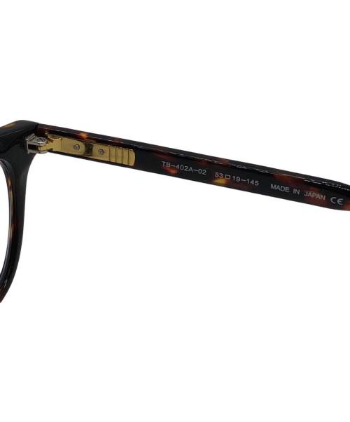 THOM BROWNE. NEW YORK（トムブラウン ニューヨーク）THOM BROWNE. NEW YORK (トムブラウンニューヨーク) 眼鏡 ブラウン サイズ:53□19の古着・服飾アイテム