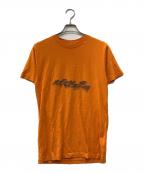 OFFWHITEオフホワイト）の古着「プリントTシャツ」｜オレンジ