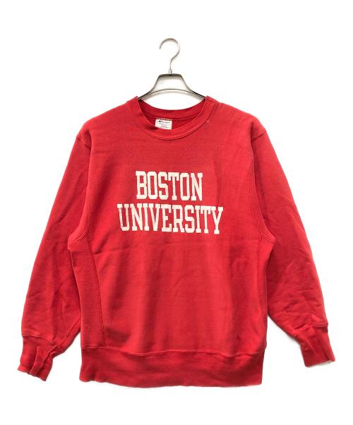 Champion（チャンピオン）Champion (チャンピオン) REVERSE WEAVEプリントスウェット レッド サイズ:Lの古着・服飾アイテム