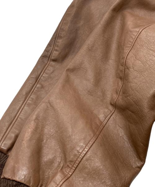 Willis&Geiger（ウィルスガイガー）Willis&Geiger (ウィルスガイガー) A-2レザージャケット ブラウン サイズ:Lの古着・服飾アイテム