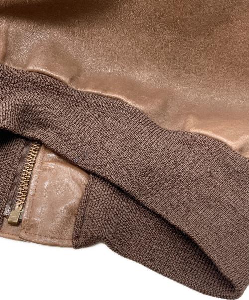 Willis&Geiger（ウィルスガイガー）Willis&Geiger (ウィルスガイガー) A-2レザージャケット ブラウン サイズ:Lの古着・服飾アイテム