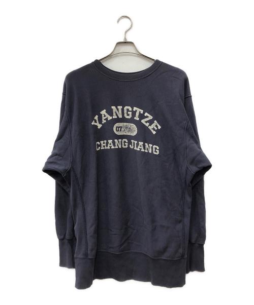 CIOTA（シオタ）CIOTA (シオタ) スビンコットン 30/10裏毛 長袖スウェットシャツ ネイビー サイズ:6の古着・服飾アイテム