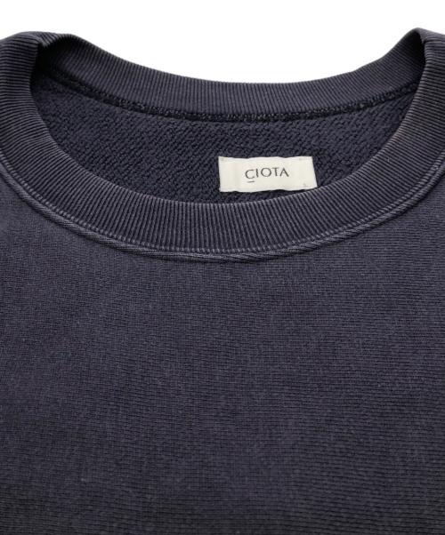 CIOTA（シオタ）CIOTA (シオタ) スビンコットン 30/10裏毛 長袖スウェットシャツ ネイビー サイズ:6の古着・服飾アイテム
